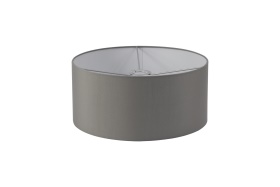 D0055  Sigma Cylinder 40cm Faux Silk Shade Grey